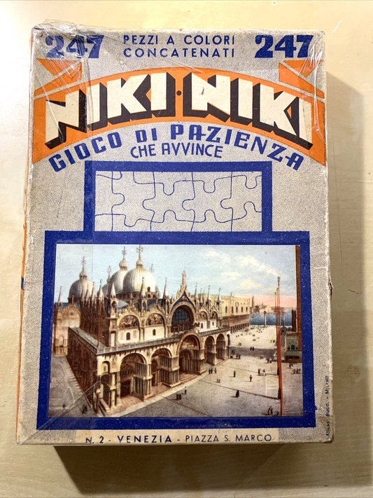 Puzzle di Venezia Piazza San Marco anni 50 - 60 Vintage, manca un pezzo.