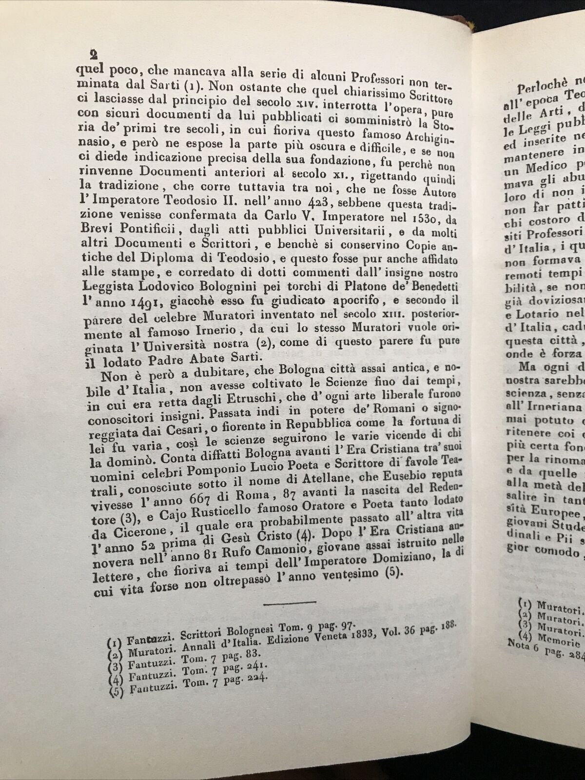 Serafino Mazzetti, REPERTORIO DI TUTTI I PROFESSORI DELLA UNIVERSITÀ BOLOGNA