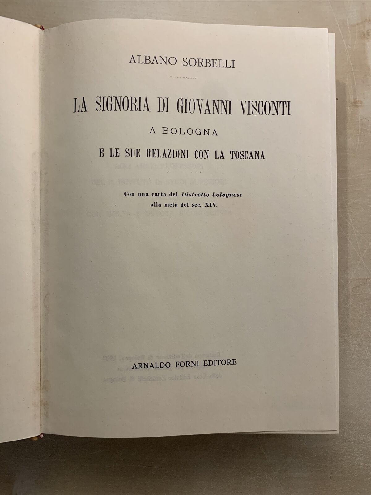 LA SIGNORIA DI GIOVANNI VISCONTI A BOLOGNA E LE SUE RELAZIONI CON LA TOSCANA #