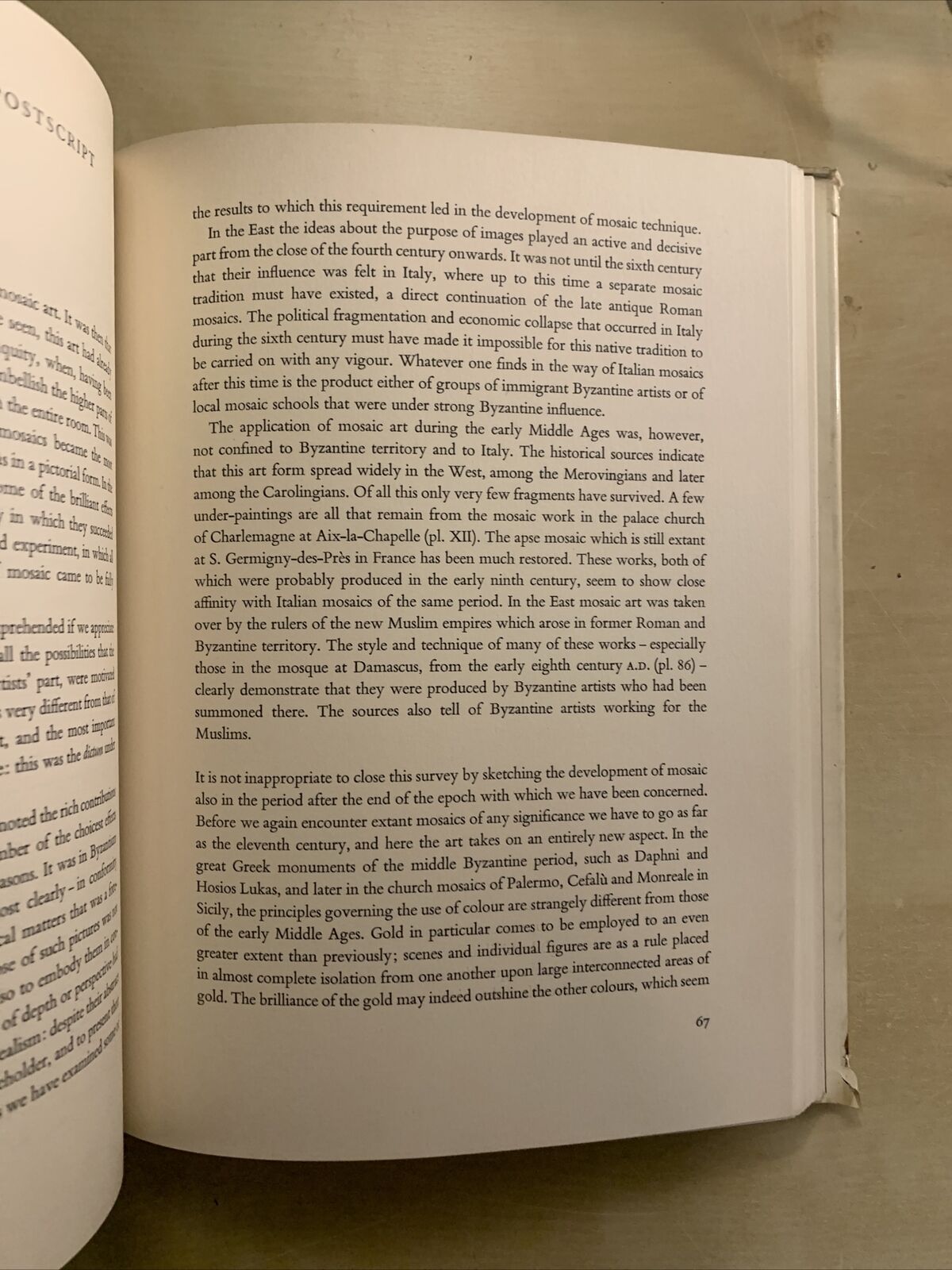 MOSAICS from antiquity to the early middle ages. H. P. L'Orange P. J. Nordhagen#