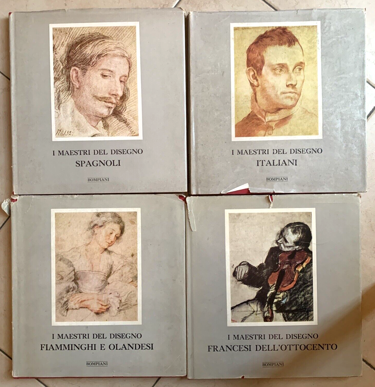 I MAESTRI DEL DISEGNO. BOMPIANI. ITALIANI FRANCESI FIAMMINGHI SPAGNOLI