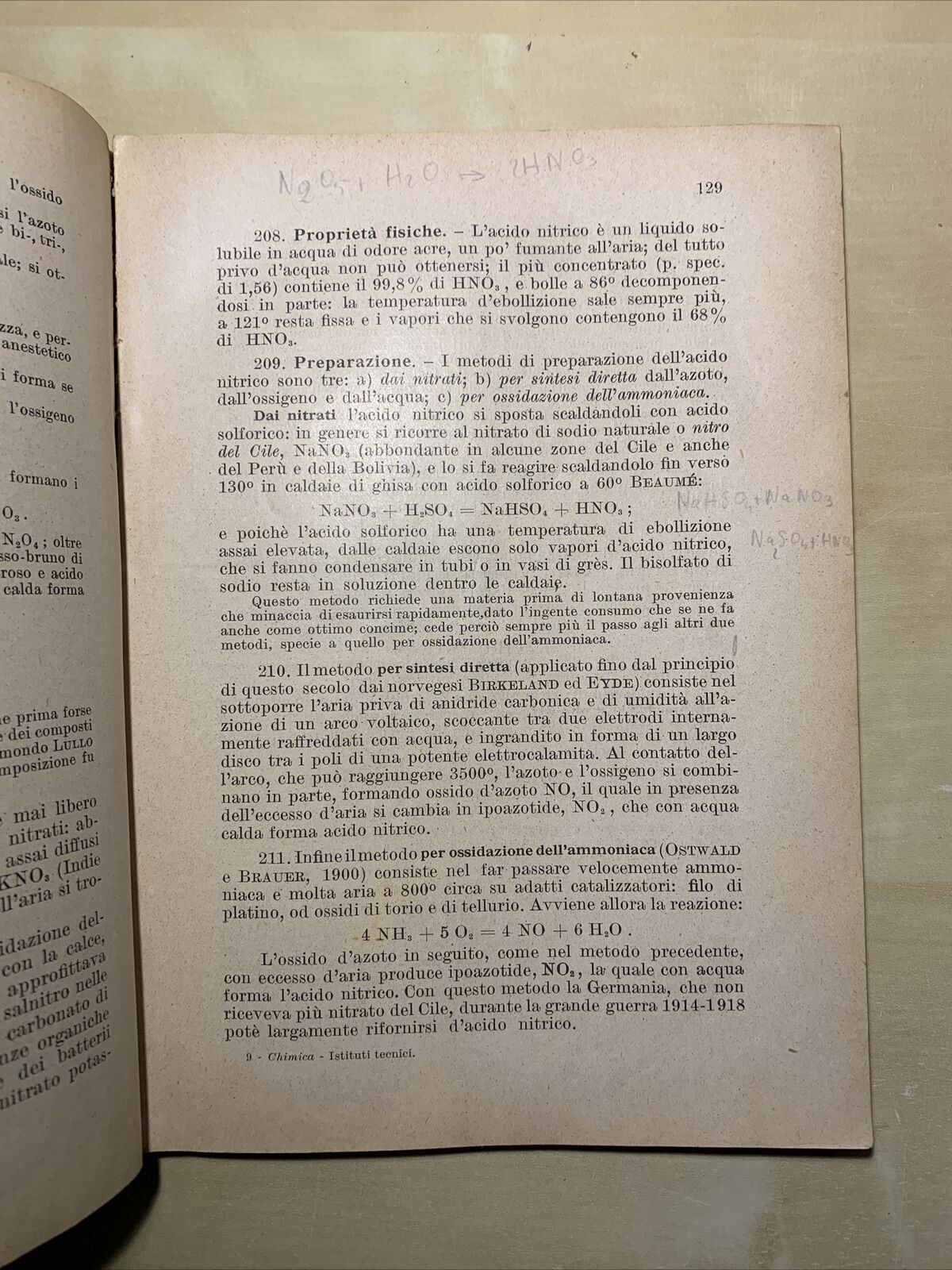 ELEMENTI DI CHIMICA - Francesco Andreini, Cappelli 1943 #