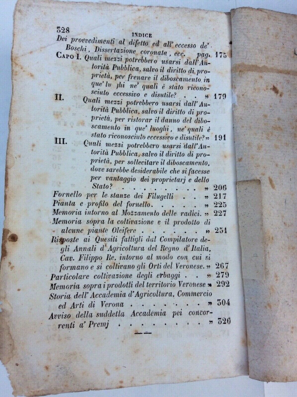 OPERE DI AGRICOLTURA, BENEDETTO DEL BENE, EDITORE SILVESTRI, 1850