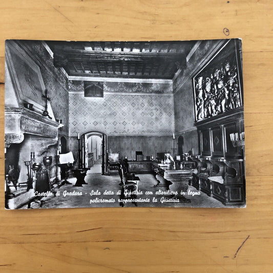Cartolina CASTELLO DI GRADARA, SALA DETTA GIUSTIZIA viaggiata