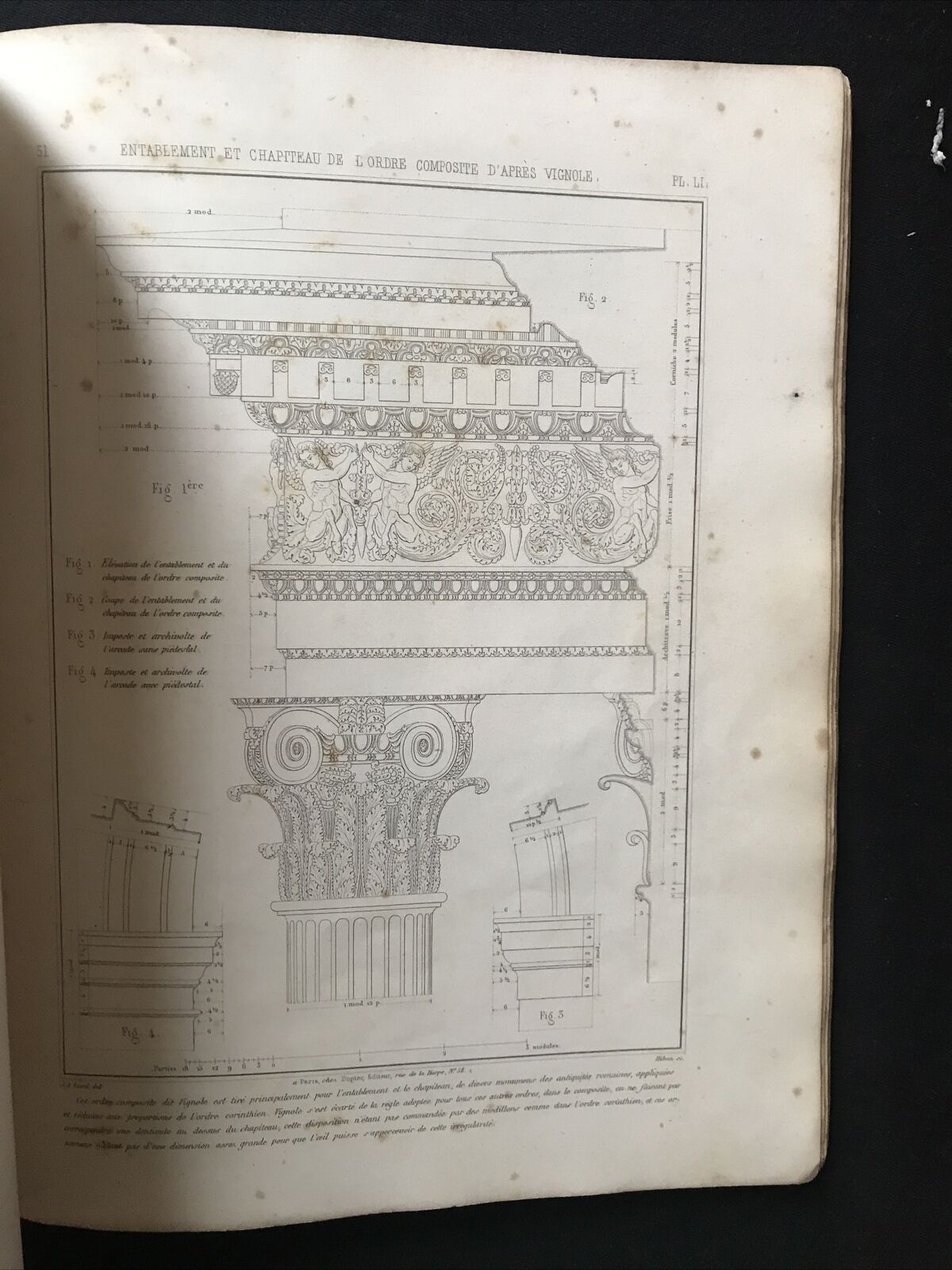 Traité élementaire pratique D'ARCHITECTURE étude cinq ordres, LEVEIL, Dopter cie
