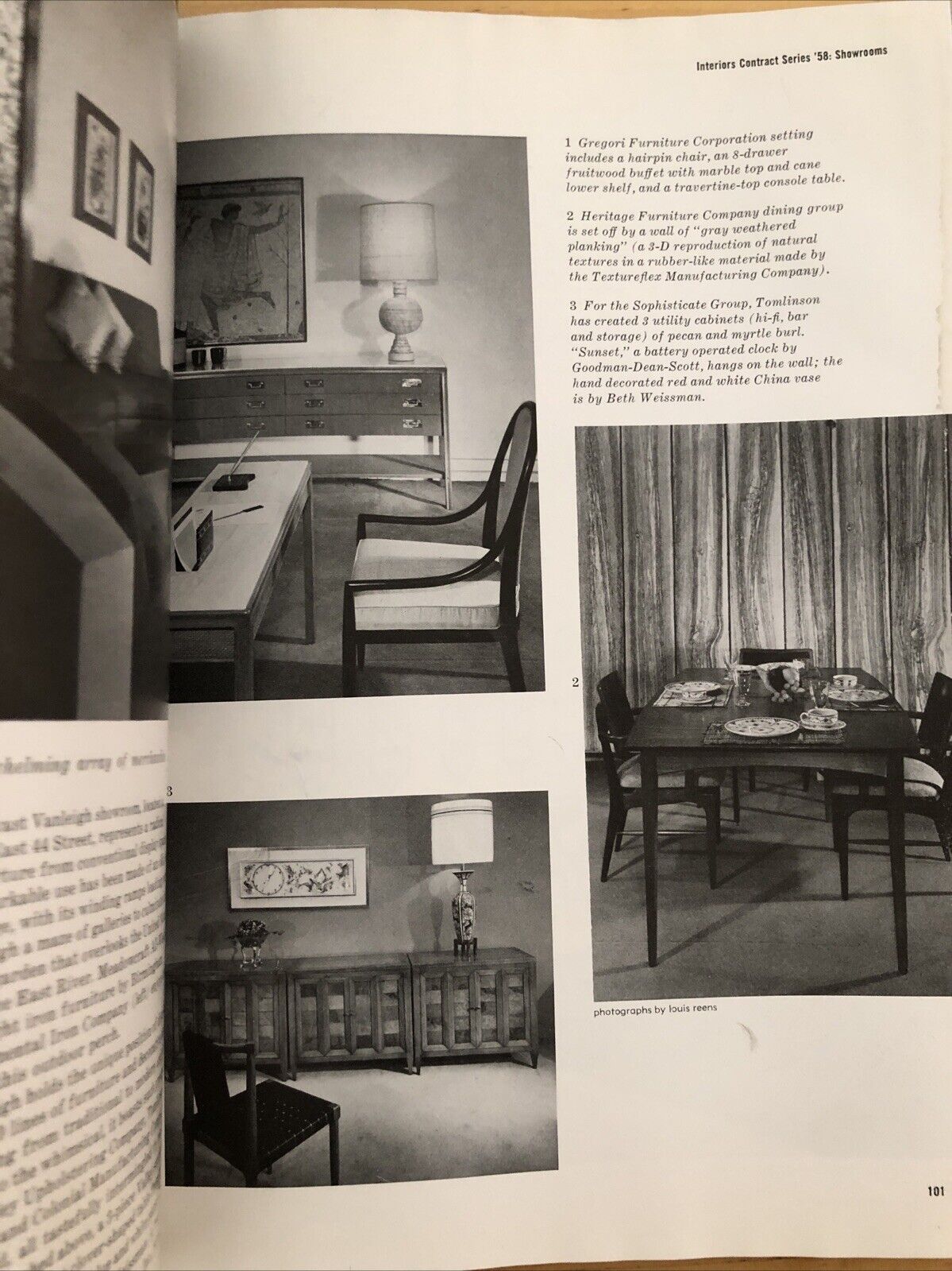 INTERIORS MAGAZINE DECEMBER 1958. Interiors, design, architecture. Olga Gueft