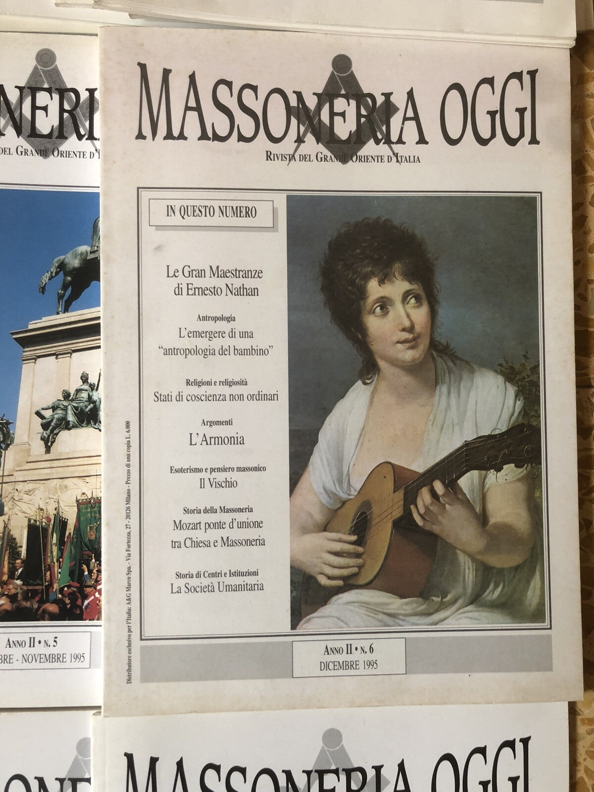 Massoneria oggi rivista del grande oriente d'Italia, 23 numeri 1993 - 1997