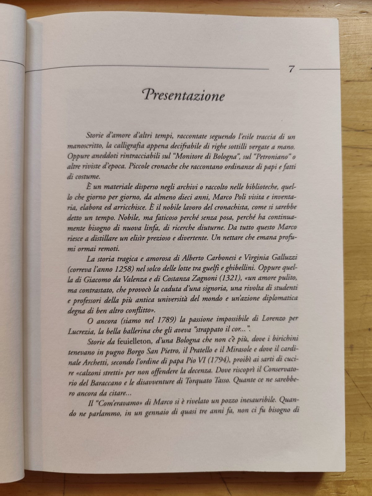 Come eravamo - Marco Poli (Bologna) episodi di cronaca e storia bolognese, Costa