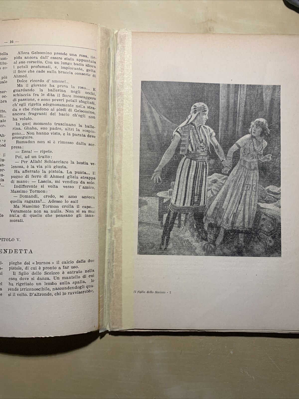 IL FIGLIO DELLO SCEICCO, Rodolfo Valentino - Vico Sinigallie 1927