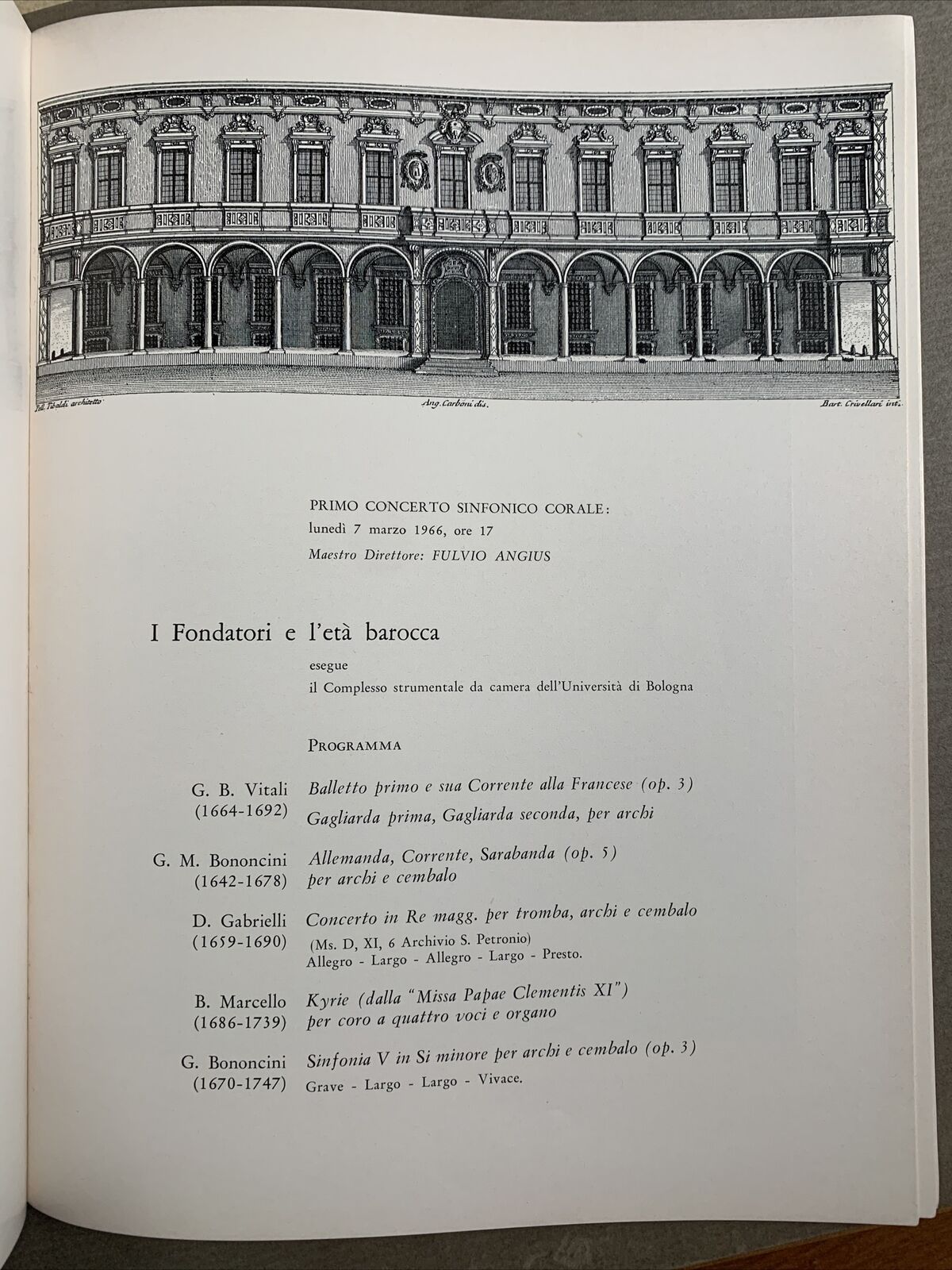 L'ACCADEMIA DELLA FILARMONICA DI BOLOGNA 1666 - 1966 #