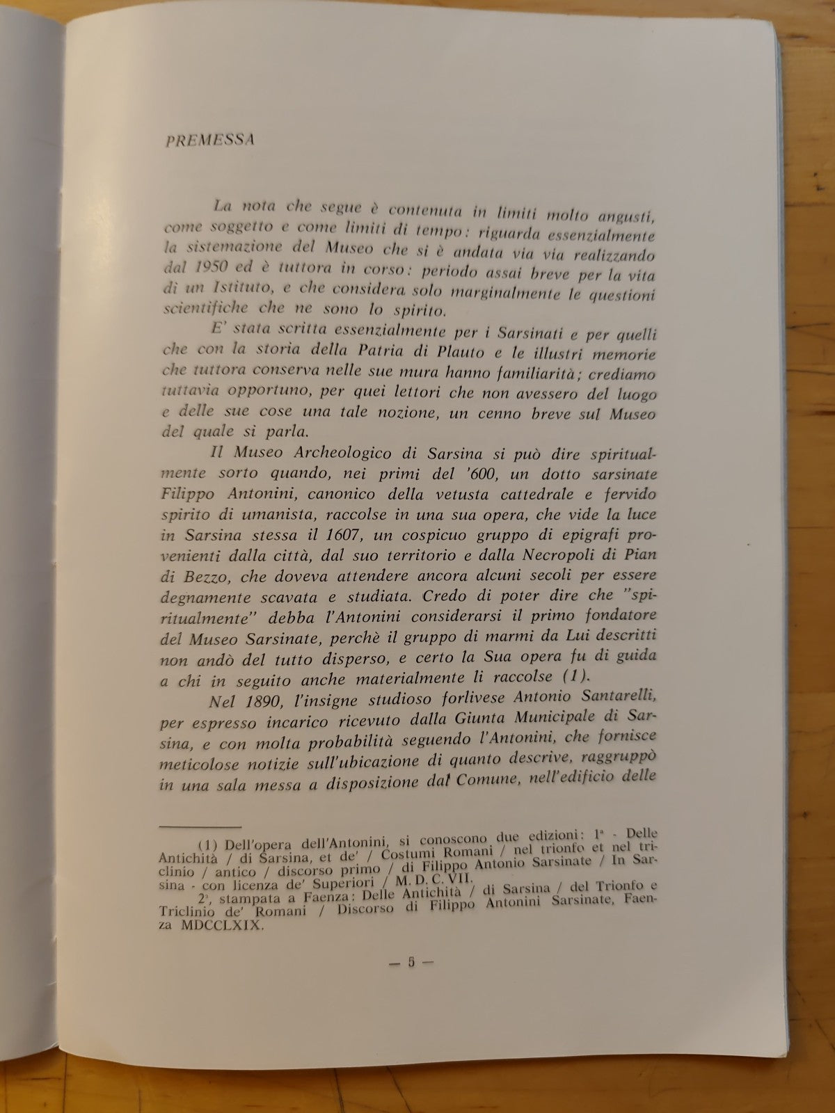 Il museo archeologico Sarsinate - Nino Finamore, comune di Sarsina 1965