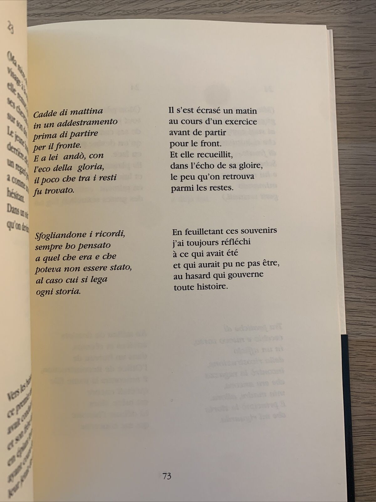 CHAMBRE NOIRE - Paolo Ruffilli. Grammages. L'amourier 2006