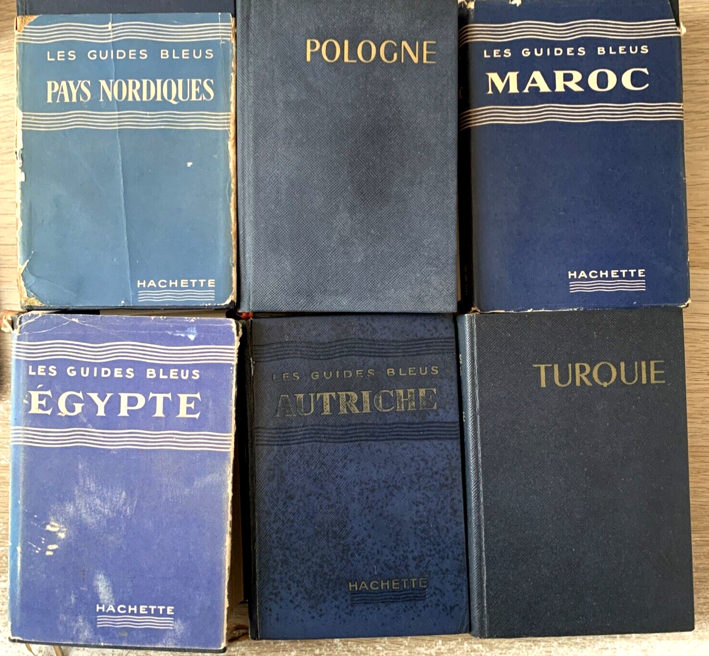 Les guides Bleus Hachette. Egypte  Pays Nordiques Turquie Maroc Pologne Autriche