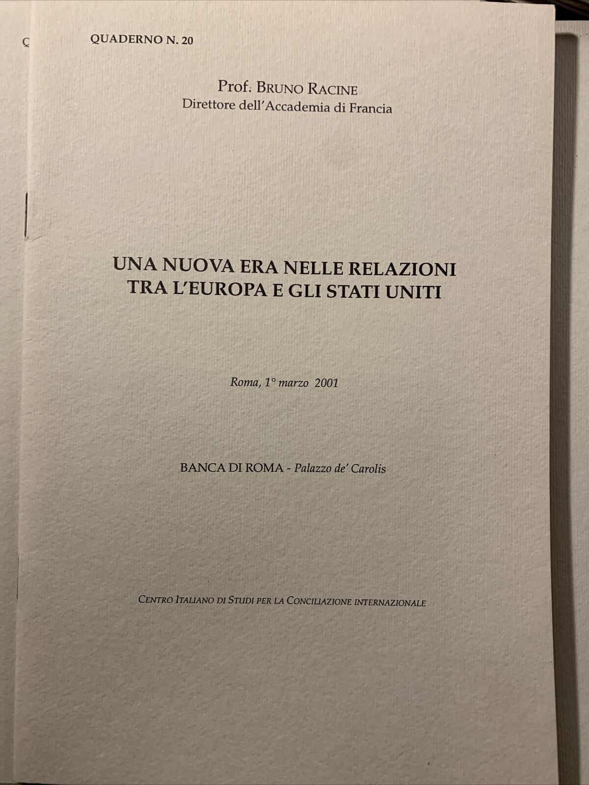 Centro Italiano di studi per la conciliazione Internazionale. 58 volumi