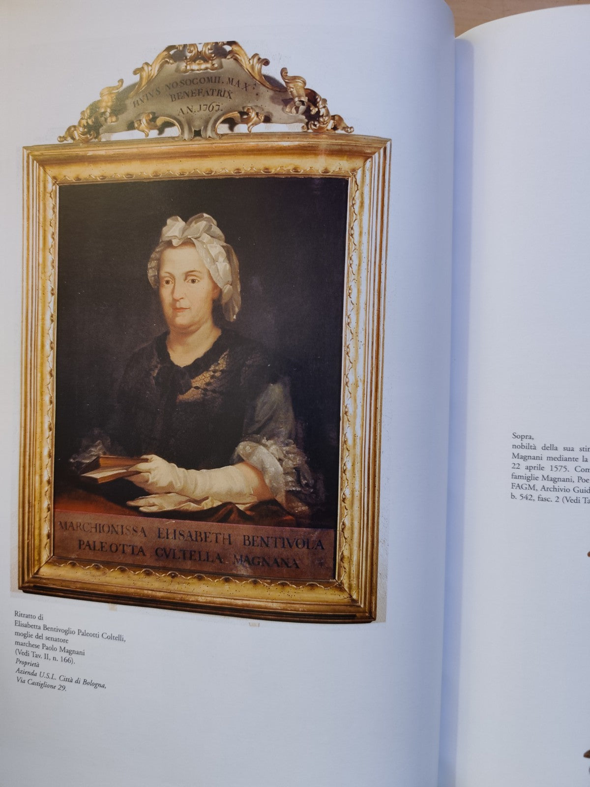 Le Famiglie senatorie di Bologna, Magnani storia genealogia e iconografia, Costa