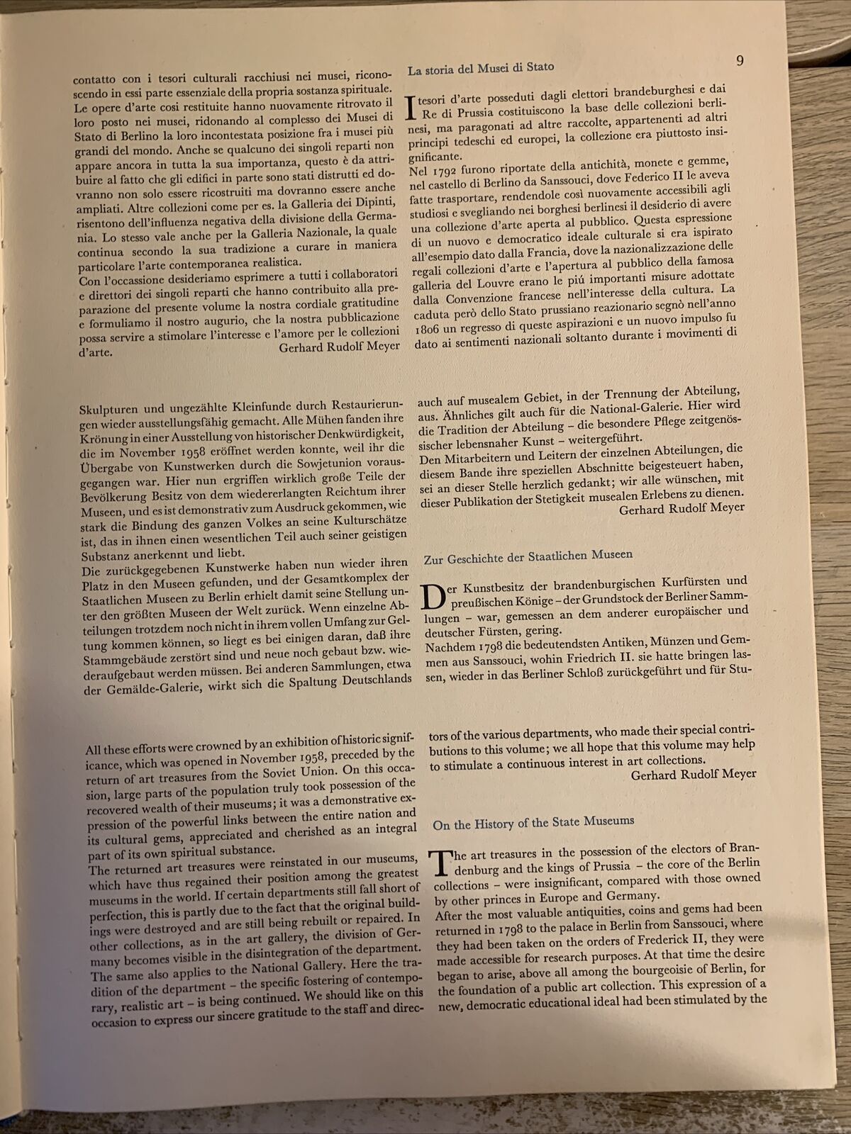 Musei di Stato di Berlino - Edizioni Licosa 1963