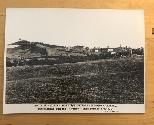 FERROVIE direttissima Bologna Firenze elettrificazione 1931