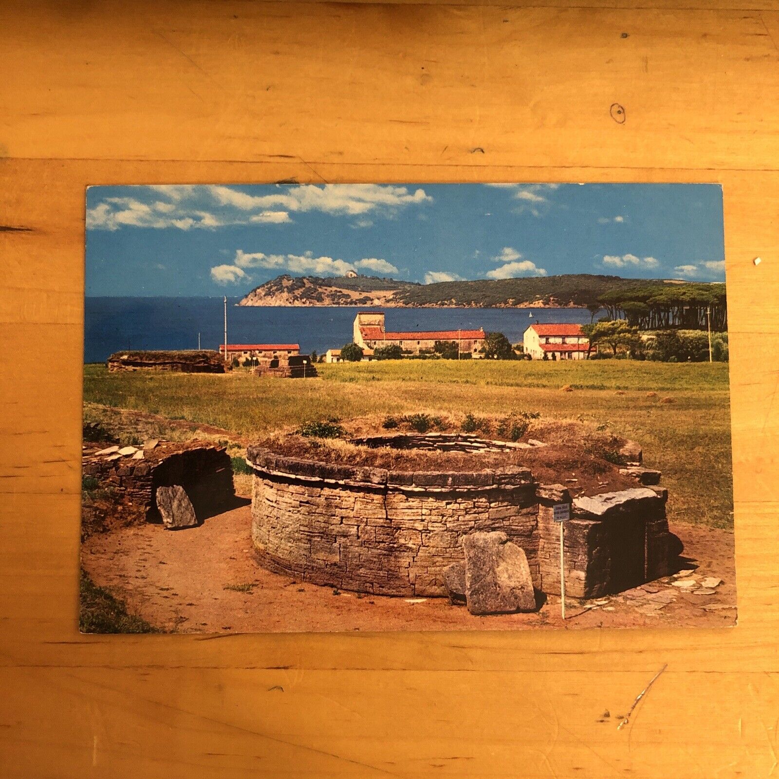 CARTOLINA BARATTI TOMBA DELLE PISSIDI CILINDRICHE 1985
