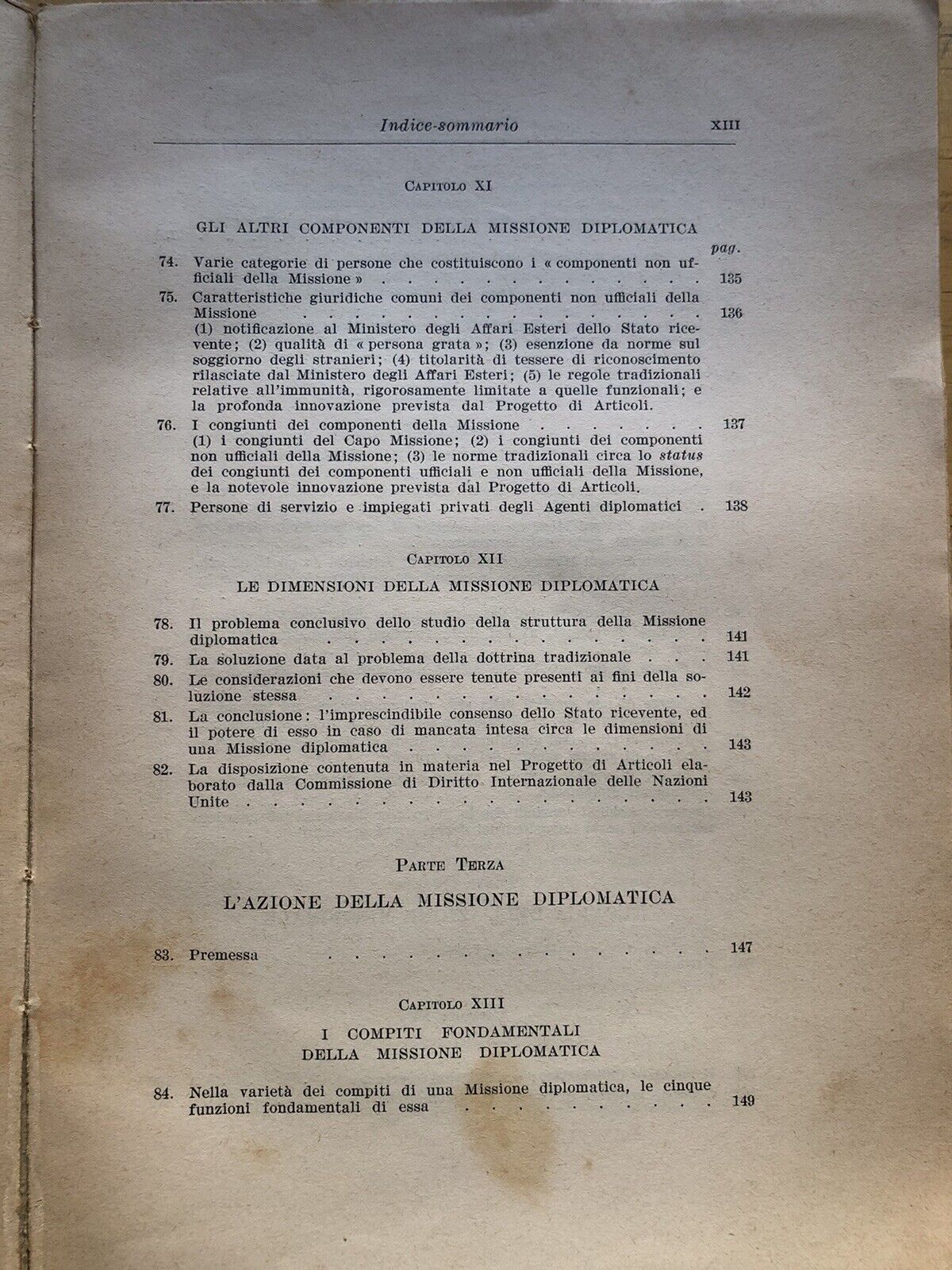 La missione diplomatica, Adolfo Maresca - Giuffrè 1959