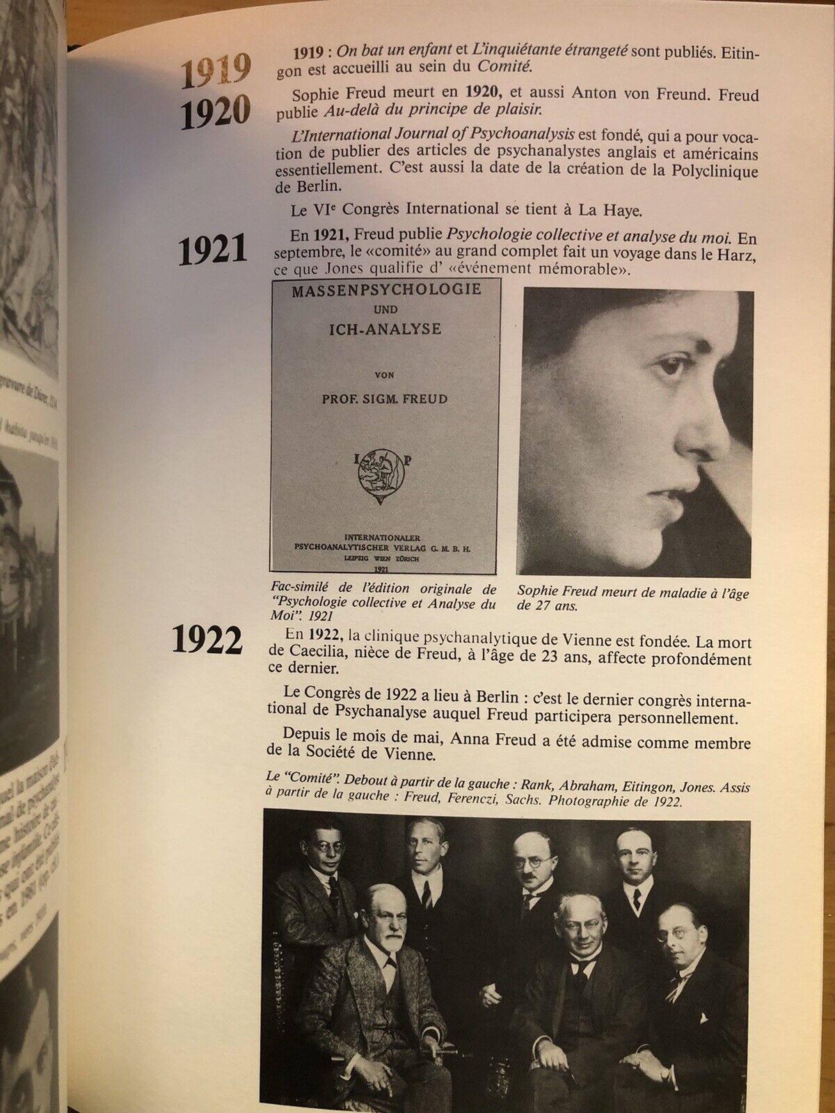 Sigmund Freud sa vie son oeuvre. Nathalie Lambrichs Georges, Frédérich Birr ed.