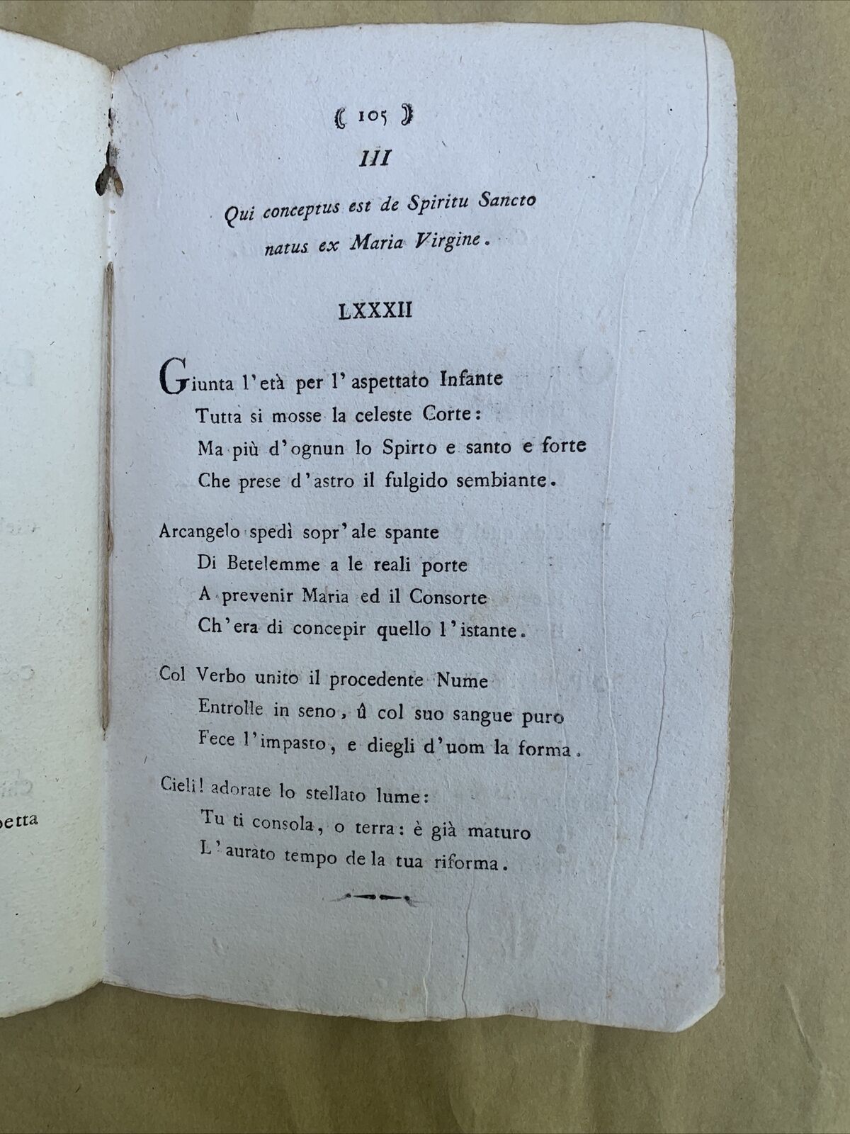 ULTIME POESIE DEL CANONICO K. ALBERTO BACCANTI - Casalmaggiore 1804, Bizzarri ed