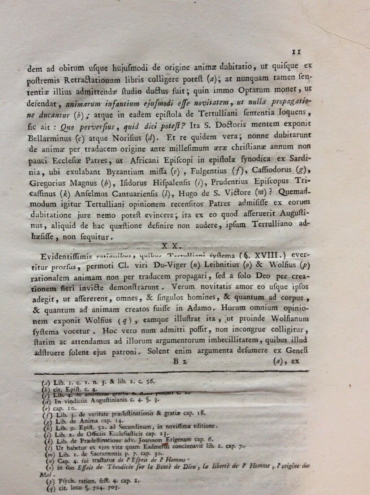 SETTECENTINA, THESES EX PSYCHOLOGIA. MARCO ANTONIO SARTORETTO. VERONAE MDCCLIX