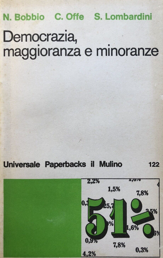 Democrazia maggioranza e minoranze, N. Bobbio, Offe. il Mulino 1981