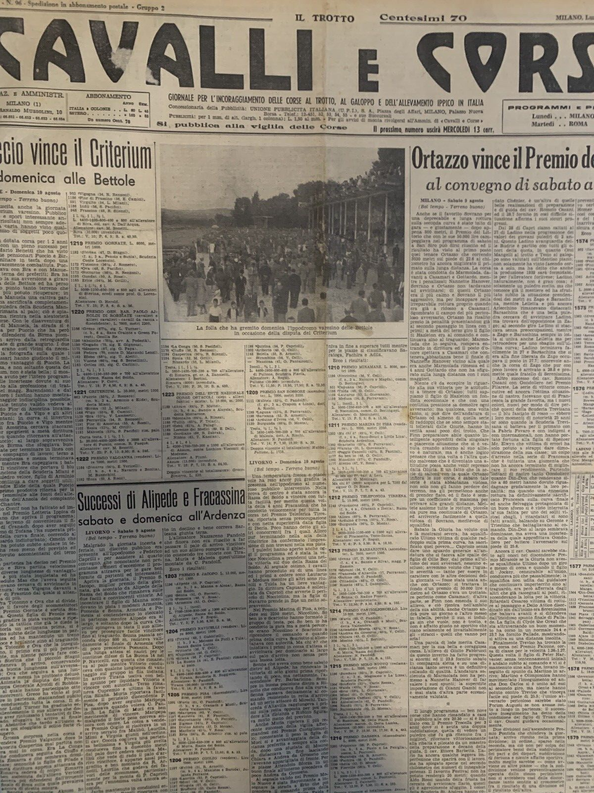 Cavalli e corse rivista anno 1941 annata completa rilegata a libro