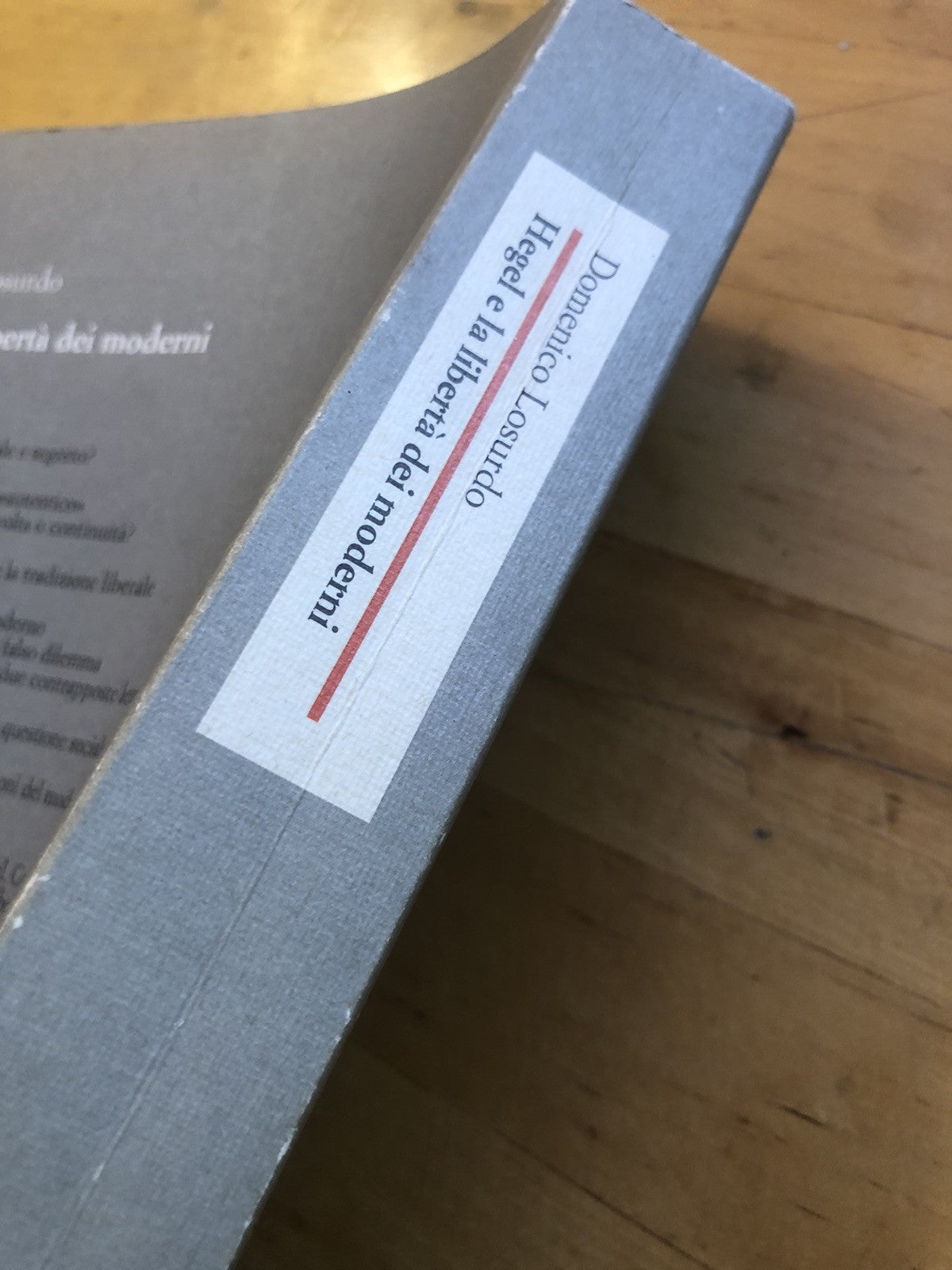 Hegel e la libertà dei moderni, Domenico Losurdo. Editori Riuniti 1992
