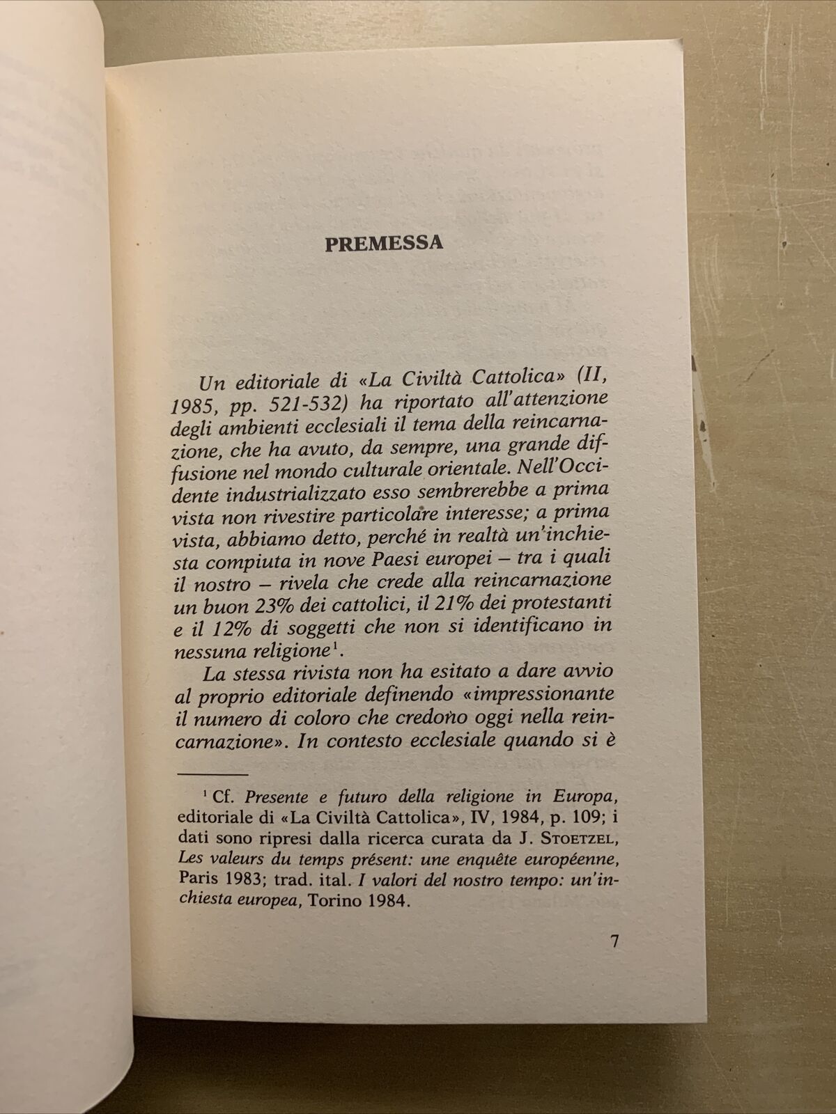 REINCARNAZIONE UN MITO CHE RINASCE - Aimone Gelardi. Edizioni Messaggero 1987 #