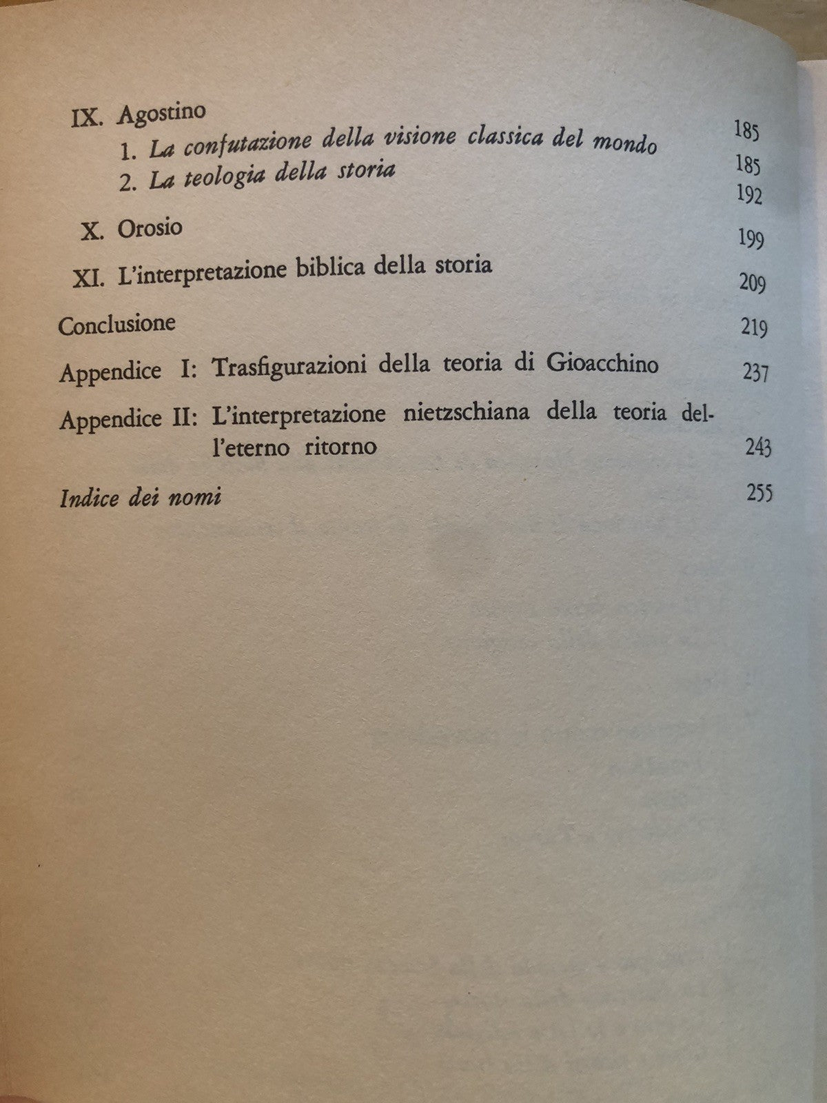 Significato e fine della storia - i presupposti teologici filosofia, Karl Lowith