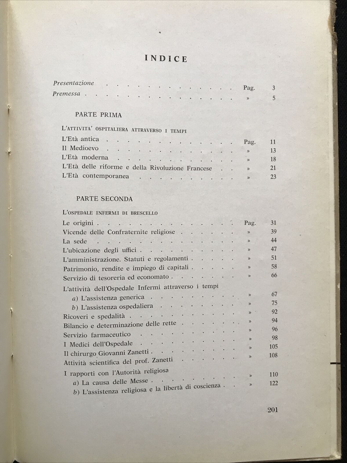 L'OSPEDALE DI BRESCELLO nella storia ospitaliera, Fernando Menozzi 1968