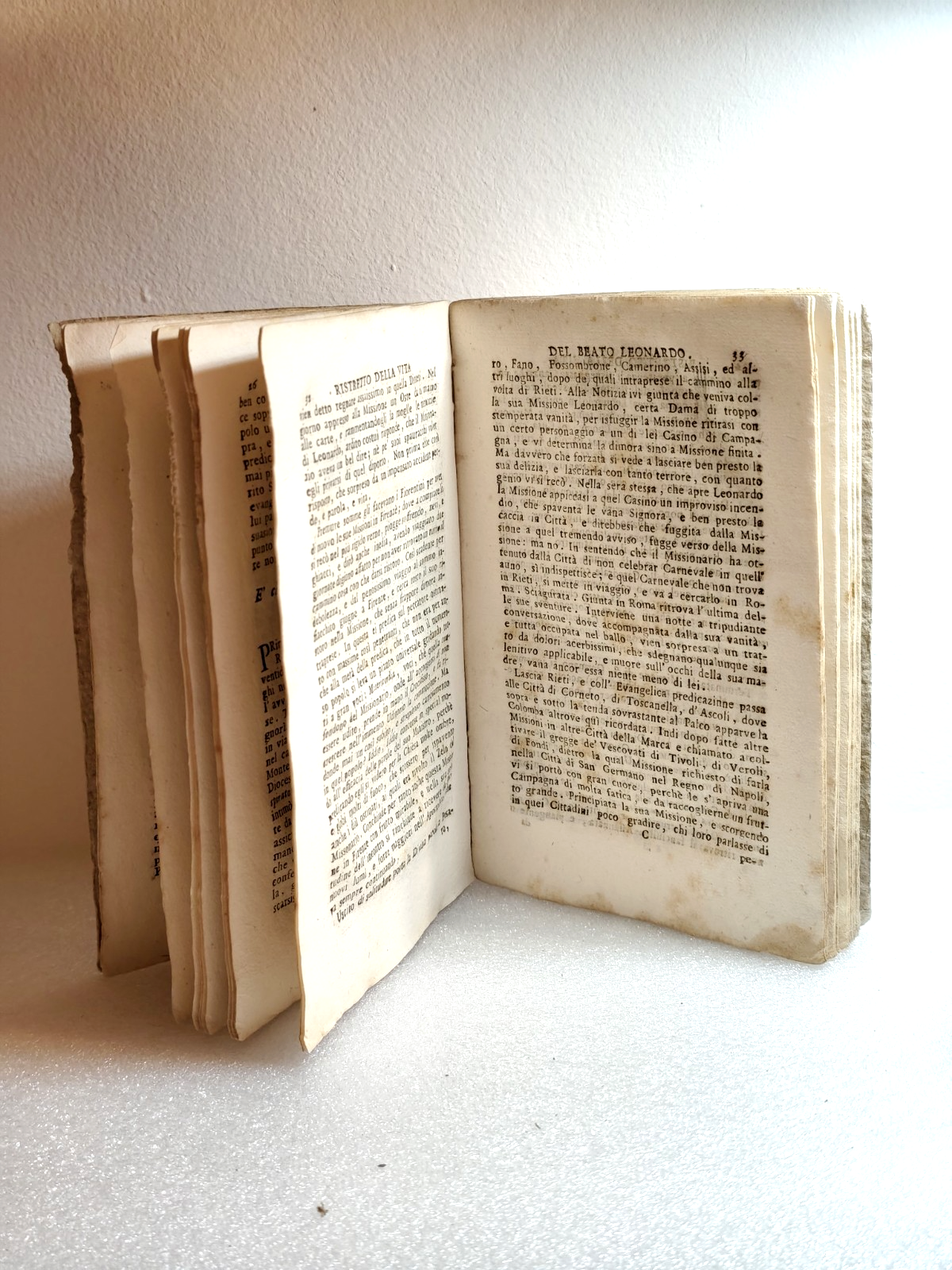 Ristretto della vita del B. Leonardo da Porto Maurizio missionario Apost. 1796