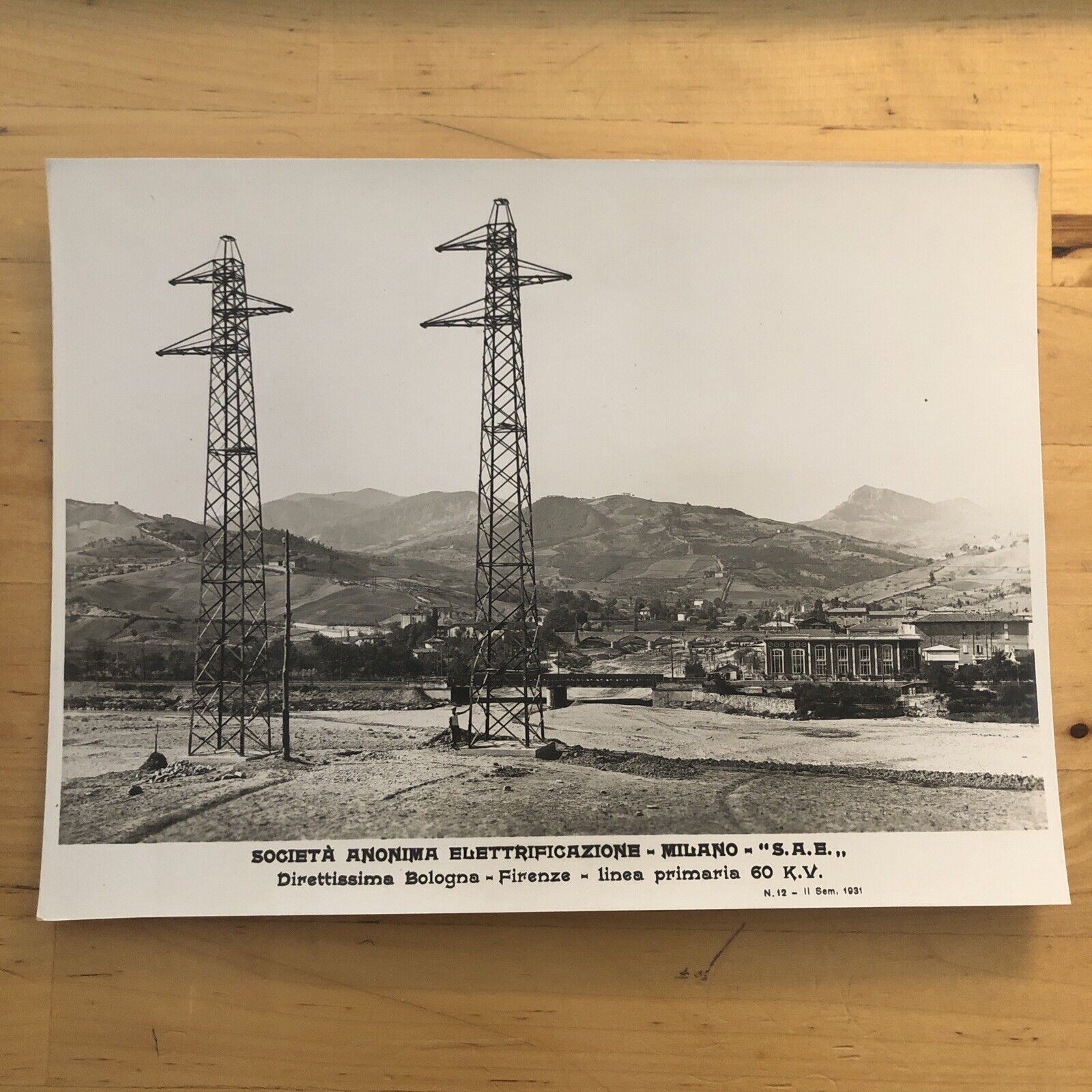FERROVIE direttissima Bologna Firenze linea primaria 1931