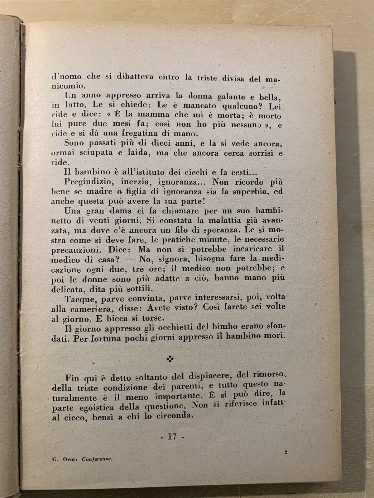 CONFERENZE - Giuseppe Ovio. Roma 1947 #