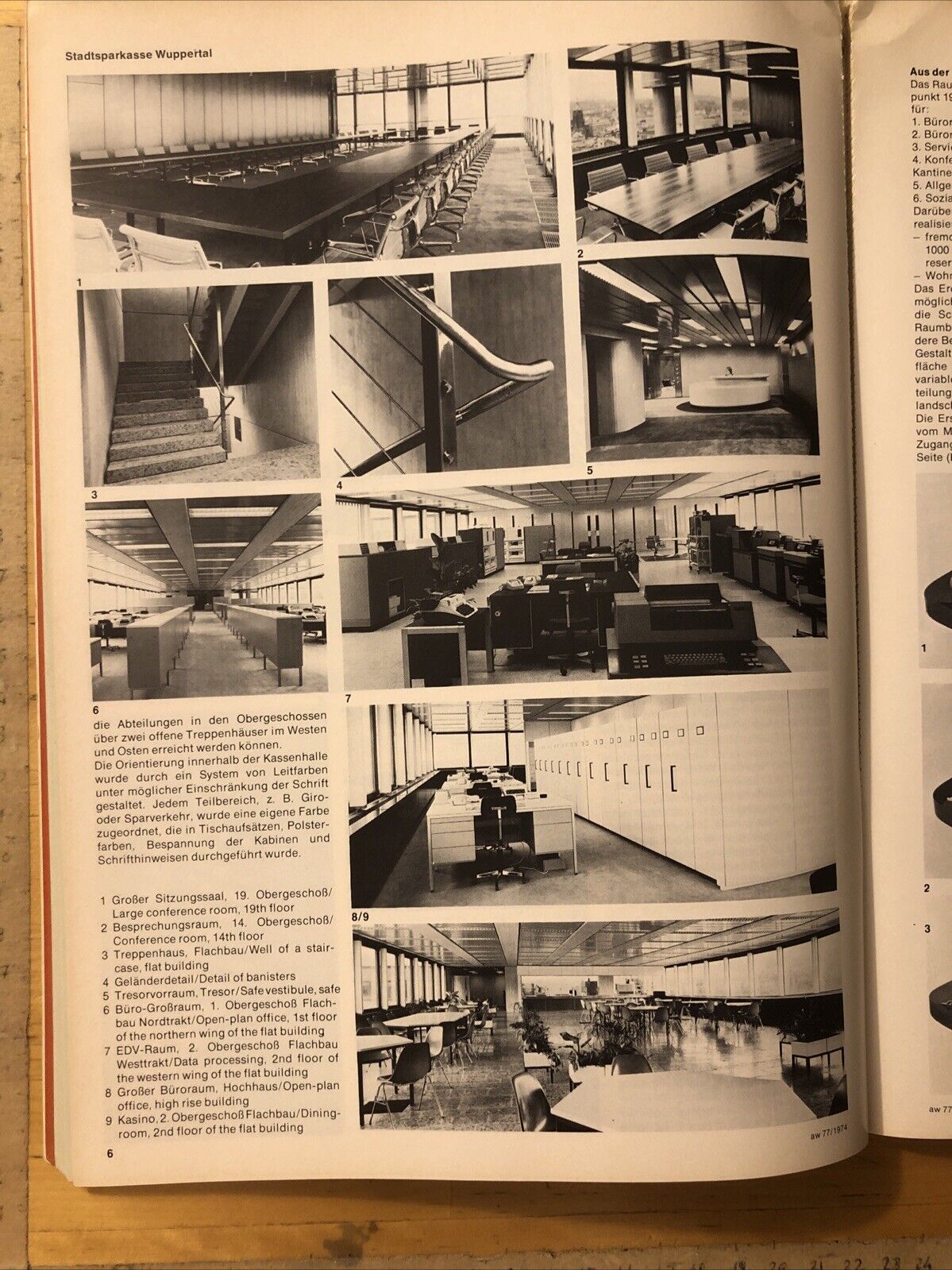 ARCHITEKTUR WETTBEWERBE 77 Sparkassen Banken. Banks ARCHITECTURE MAGAZINE 1974