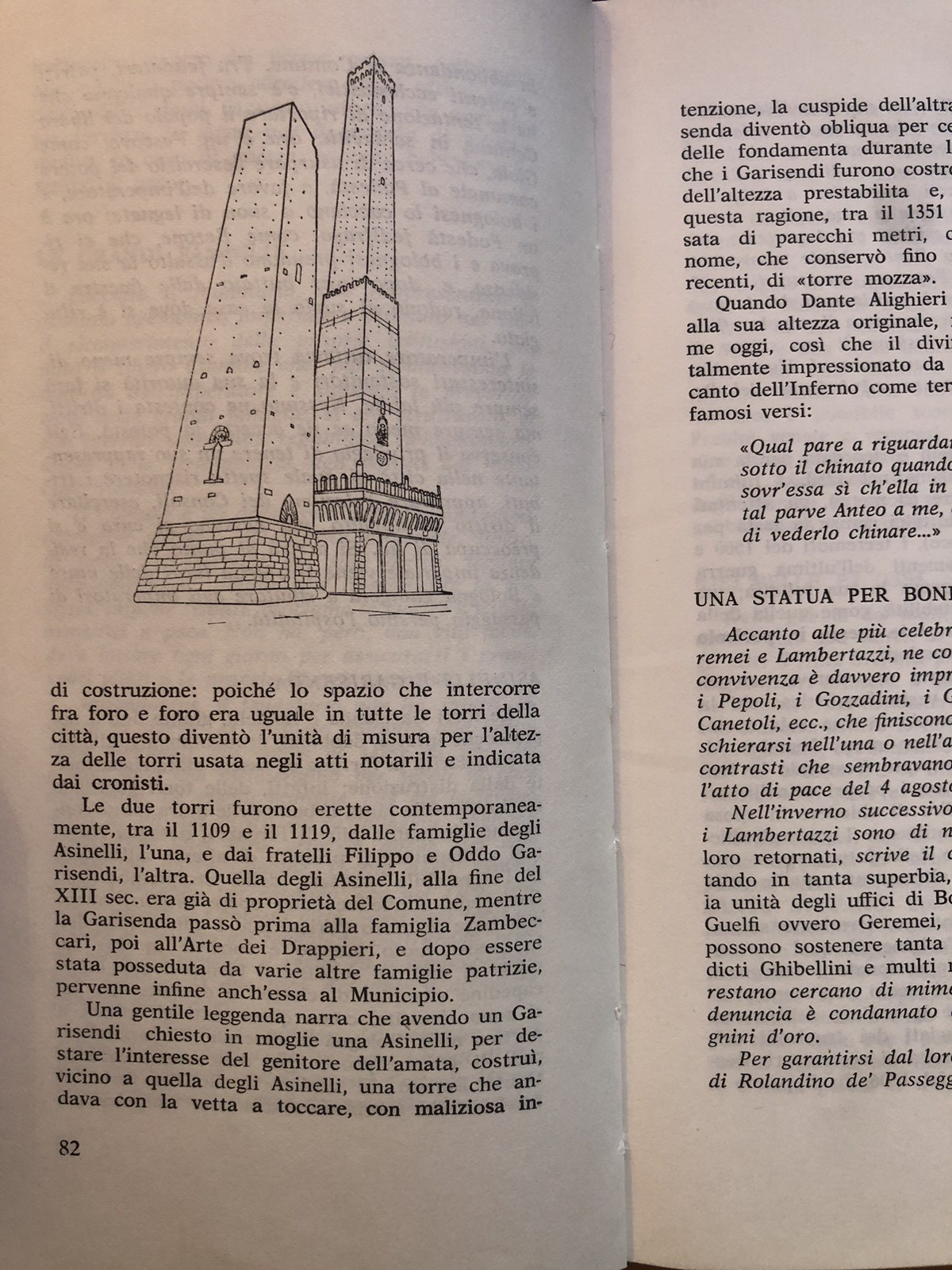 Bologna Raccontata guida, Angiolo Silvio Ori - Tamari editori 1976