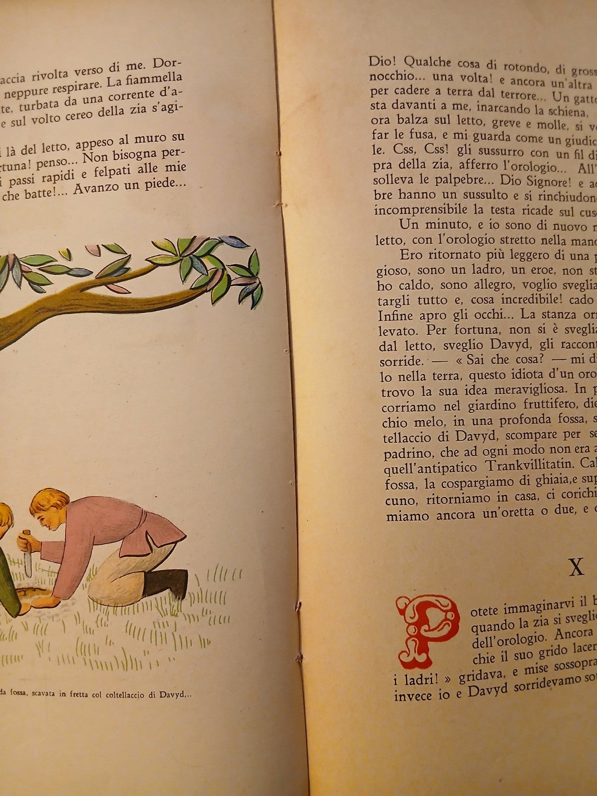 L'orologio - Ivan Turgheniev - Bompiani 1946 illustrato da Gelindo Furlan