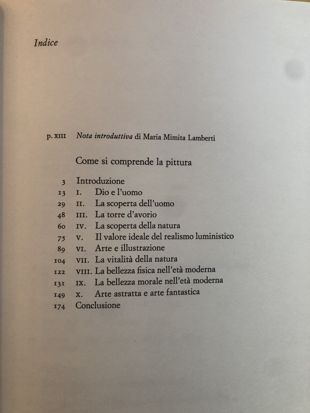 Come si comprende la pittura, Lionello Venturi - Einaudi 1979