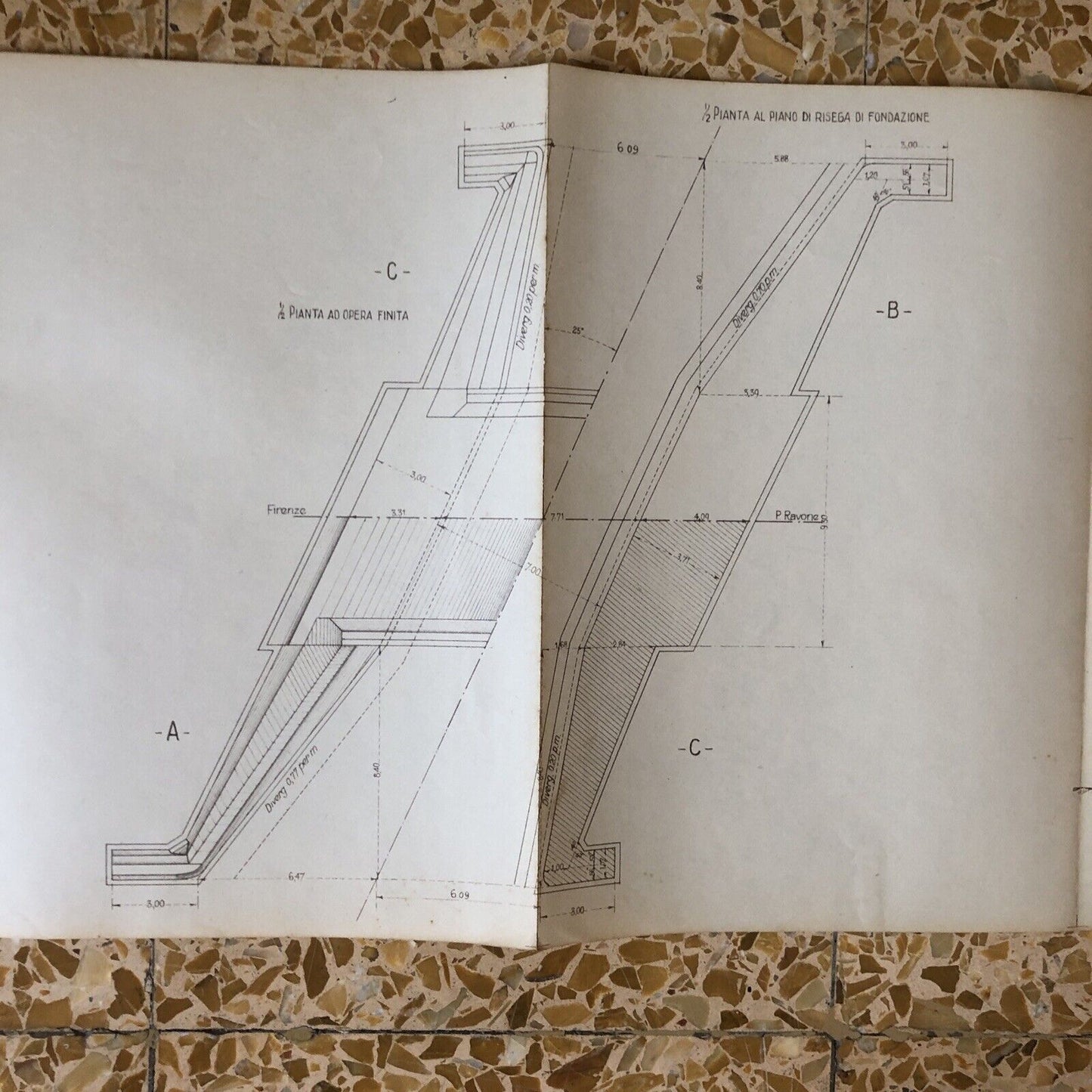FERROVIE DELLO STATO - SOTTOVIA OBLIQUO DI LUCE RETTA M. 700 SC STRADELLAZZO