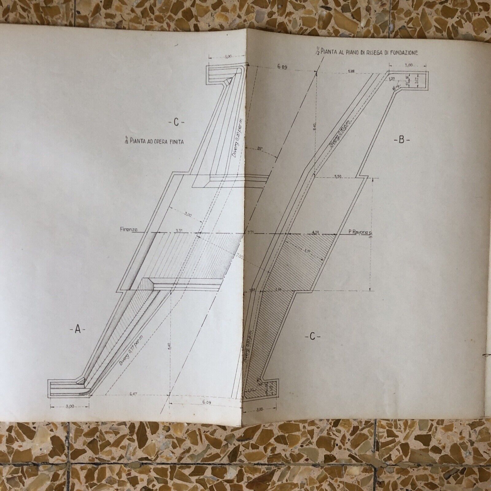 FERROVIE DELLO STATO - SOTTOVIA OBLIQUO DI LUCE RETTA M. 700 SC STRADELLAZZO