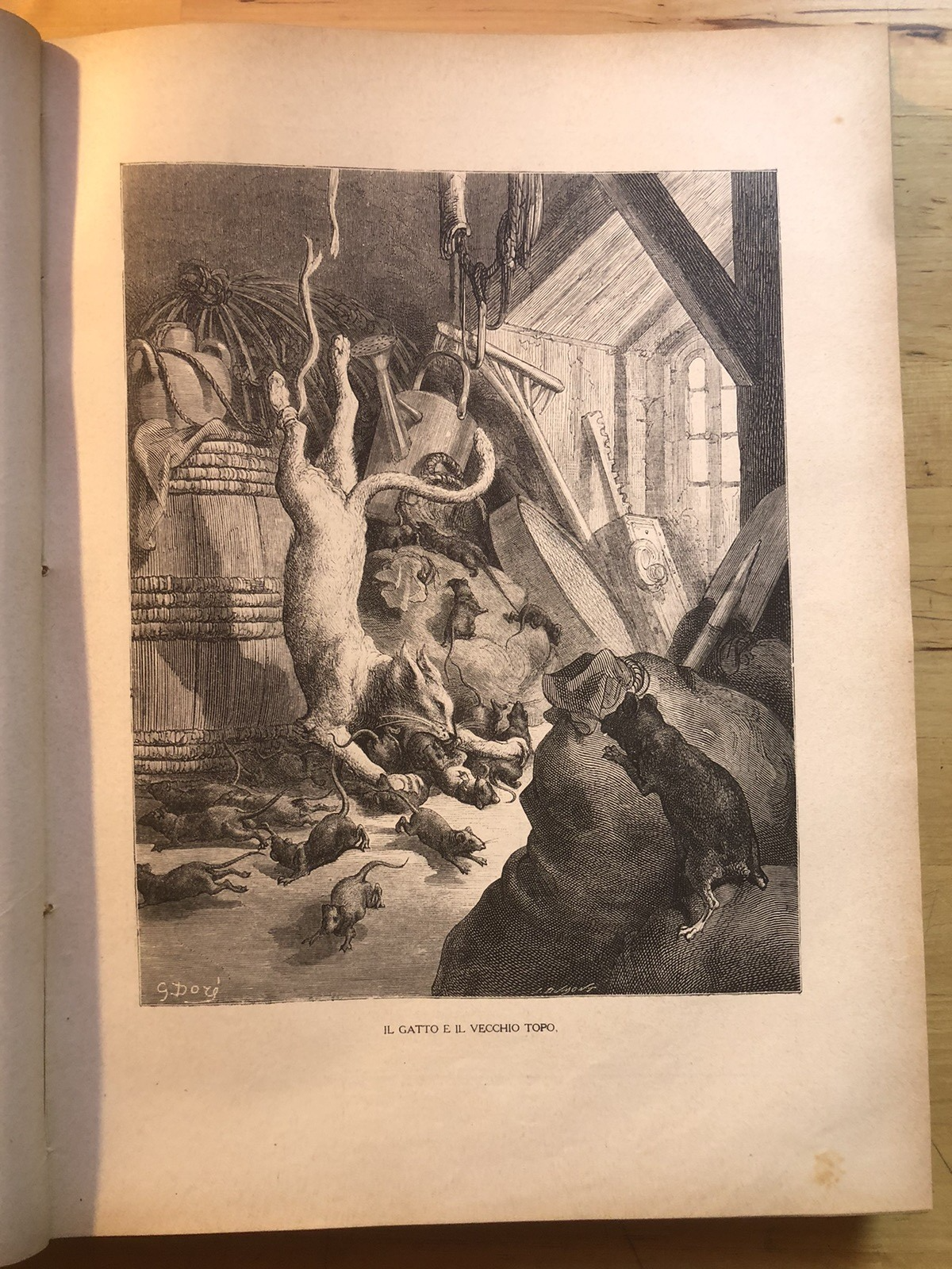 Le favole di La Fontaine - Gustavo Dorè, Emilio De Marchi.  primi del '900 s.d.