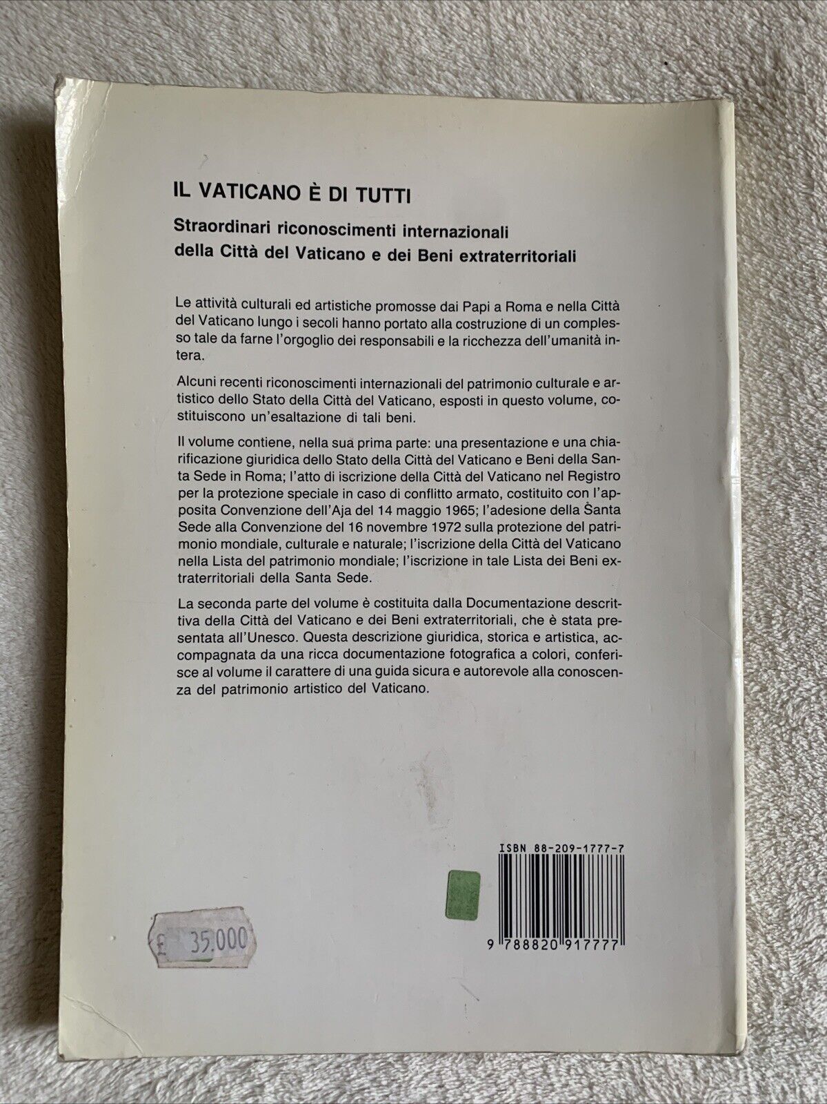 il Vaticano è di tutti, Ernesto Gallina, libreria editrice Vaticana 1991