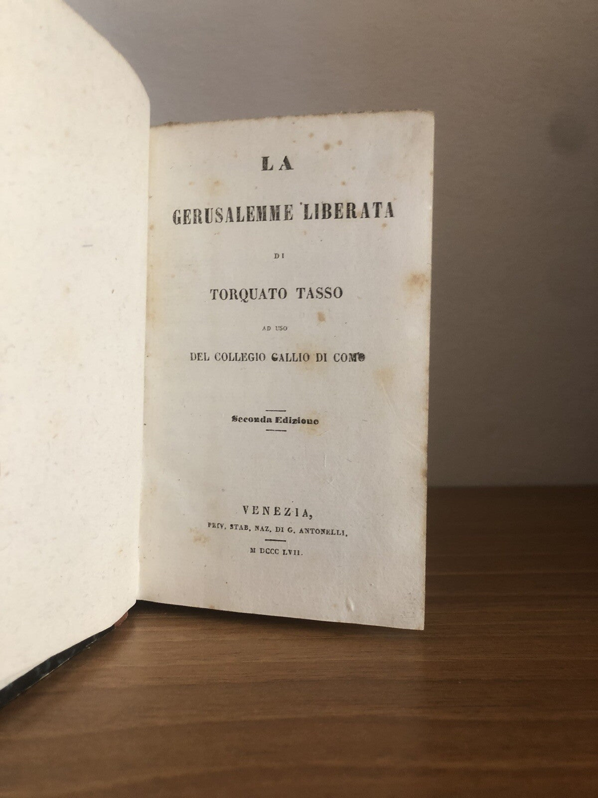 La Gerusalemme liberata, Torquato Tasso 1857 - Antonelli