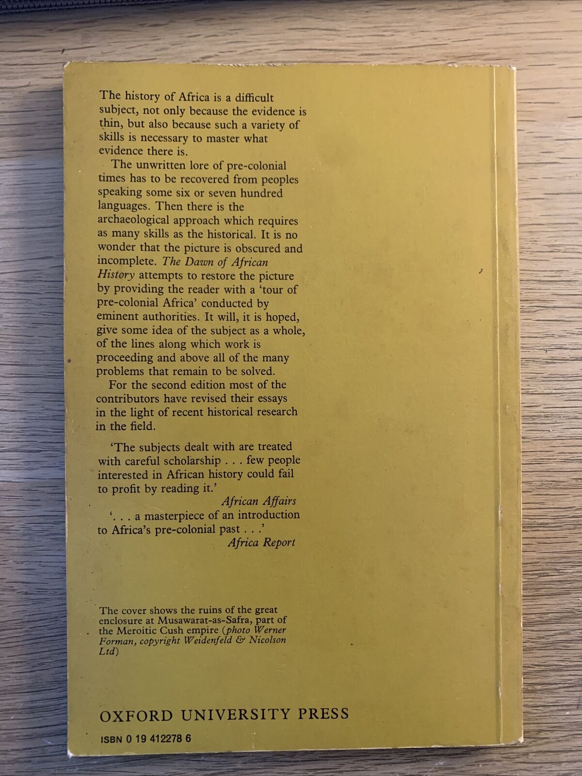 THE DAWN OF AFRICAN HISTORY, ROLAND OLIVER 1973