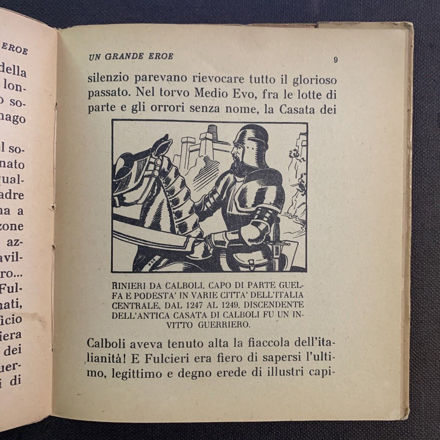 UN GRANDE EROE. E. Ambrosi, Fulcieri Paolucci da Calboli, Carroccio 1937 #