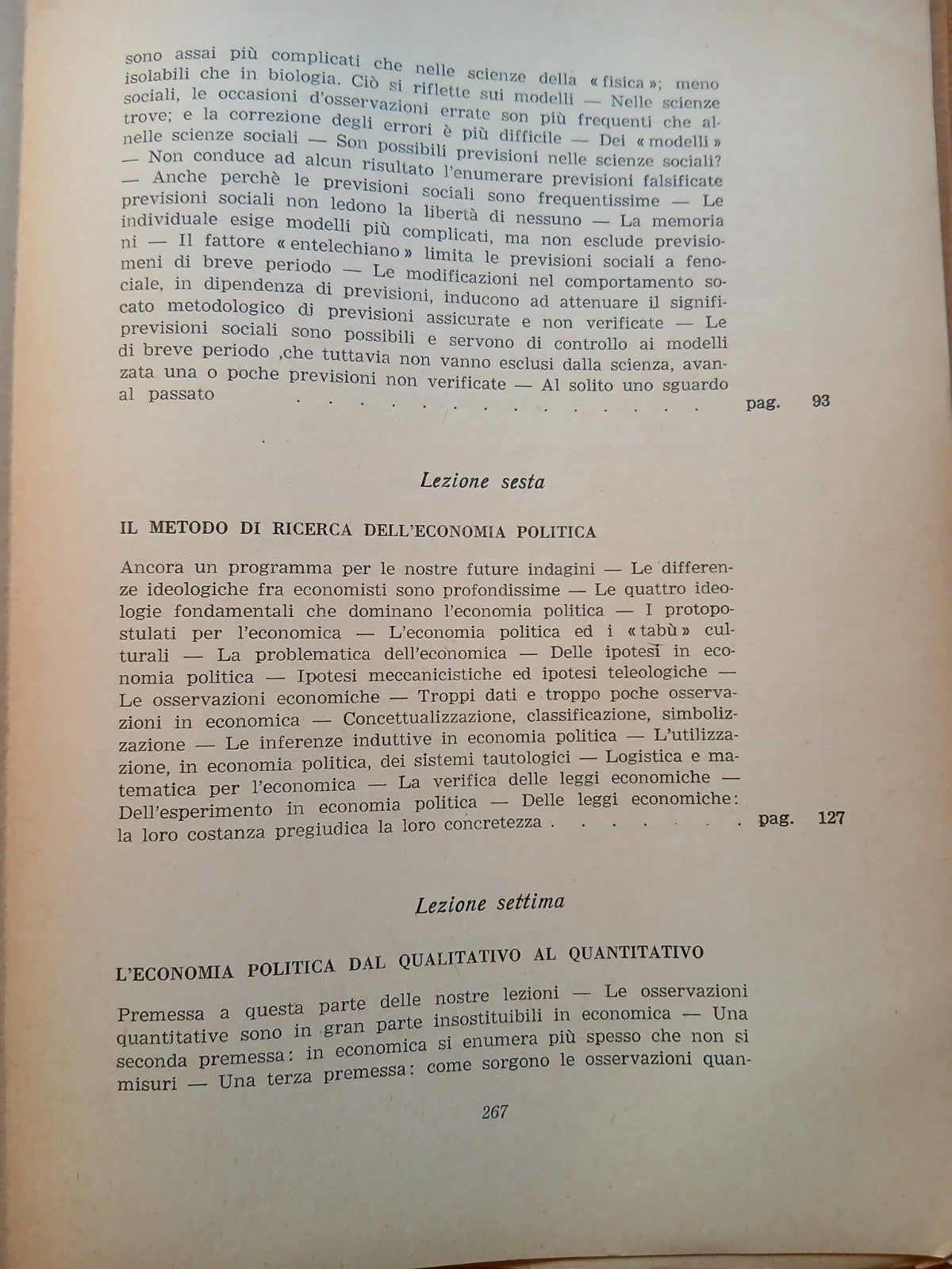 Lezioni sul metodo dell'economia politica.Ferdinando di Fenizio Università Pavia