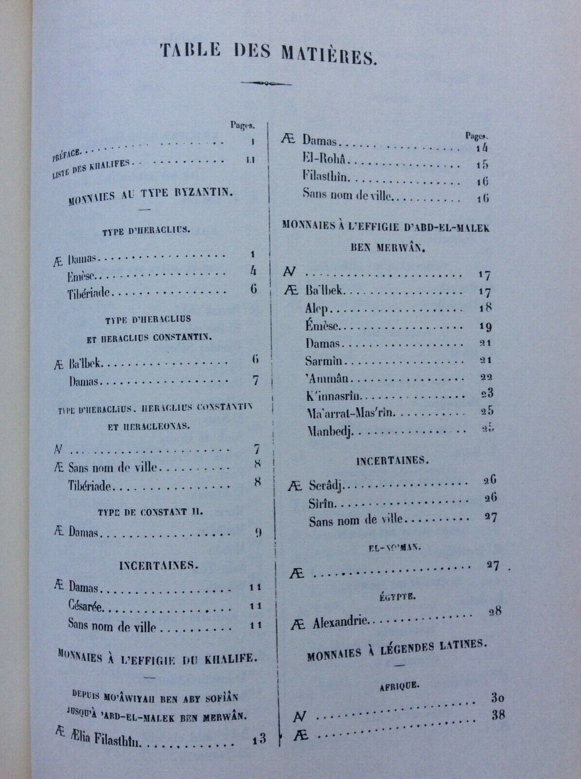 CATALOGUE DES MONNAIES MUSULMANES, H. LAVOIX, KHALIFES ORIENTAUX  FORNI RISTAMP