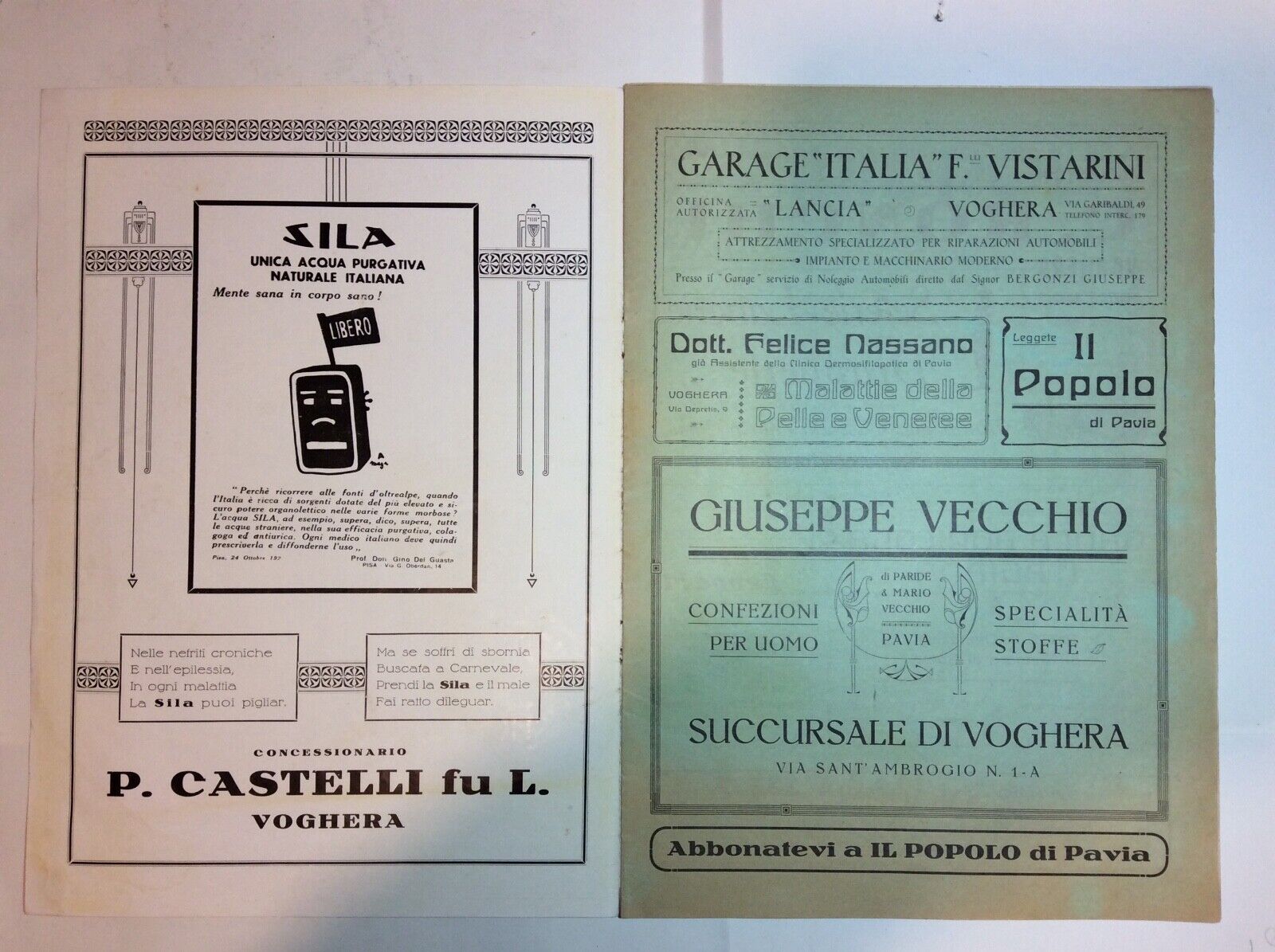 FASCISMO FUTURISMO VOGHERA GOLIARDI RIVISTA 1928 - IRIOPOLI