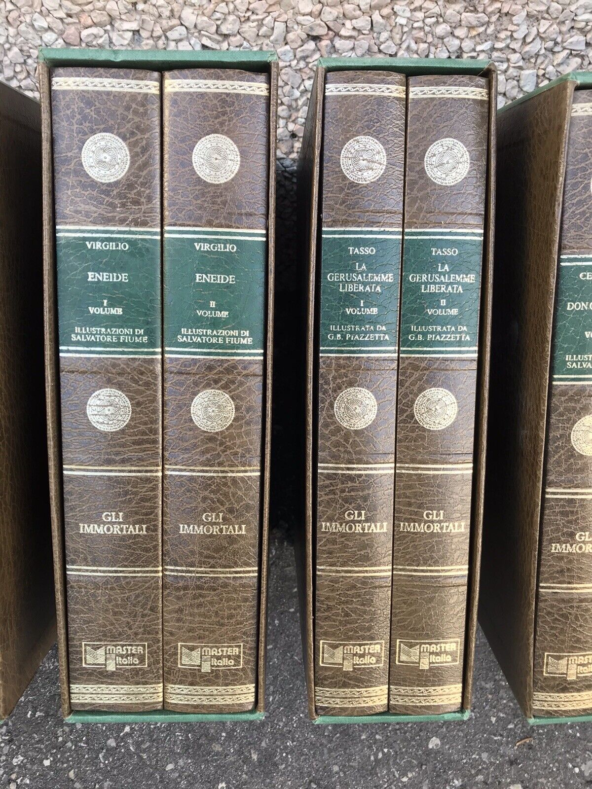 Manzoni, Boccaccio, Virgilio, Tasso, Cervantes, Dante - Promessi sposi, Divina c